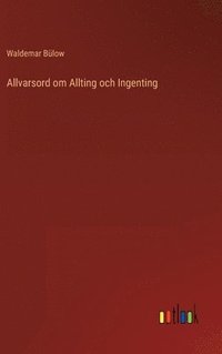 bokomslag Allvarsord om Allting och Ingenting