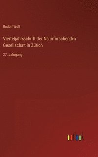 bokomslag Vierteljahrsschrift der Naturforschenden Gesellschaft in Zrich