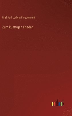 bokomslag Zum knftigen Frieden