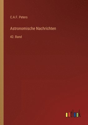 bokomslag Astronomische Nachrichten