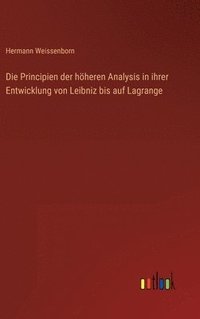 bokomslag Die Principien der hheren Analysis in ihrer Entwicklung von Leibniz bis auf Lagrange