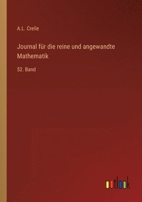 bokomslag Journal für die reine und angewandte Mathematik