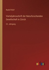 bokomslag Vierteljahrsschrift der Naturforschenden Gesellschaft in Zürich