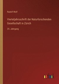 bokomslag Vierteljahrsschrift der Naturforschenden Gesellschaft in Zurich
