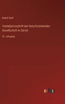 bokomslag Vierteljahrsschrift der Naturforschenden Gesellschaft in Zrich