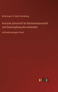 bokomslag Kritische Zeitschrift fr Rechtswissenschaft und Gesetzgebung des Auslandes