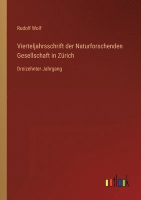 bokomslag Vierteljahrsschrift der Naturforschenden Gesellschaft in Zürich