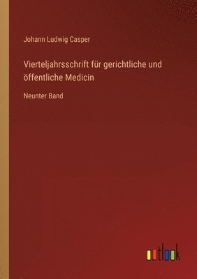 Vierteljahrsschrift fur gerichtliche und oeffentliche Medicin 1