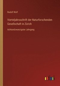bokomslag Vierteljahrsschrift der Naturforschenden Gesellschaft in Zurich