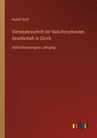 bokomslag Vierteljahrsschrift der Naturforschenden Gesellschaft in Zürich