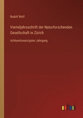 bokomslag Vierteljahrsschrift der Naturforschenden Gesellschaft in Zürich