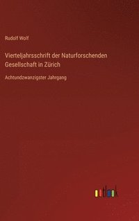 bokomslag Vierteljahrsschrift der Naturforschenden Gesellschaft in Zrich