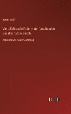 bokomslag Vierteljahrsschrift der Naturforschenden Gesellschaft in Zrich