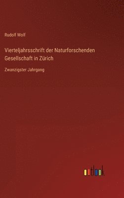 bokomslag Vierteljahrsschrift der Naturforschenden Gesellschaft in Zrich