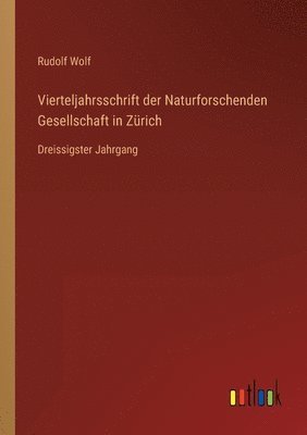 bokomslag Vierteljahrsschrift der Naturforschenden Gesellschaft in Zürich