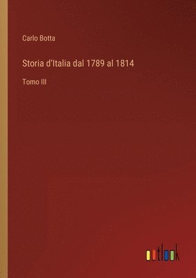 bokomslag Storia d'Italia dal 1789 al 1814