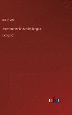 bokomslag Astronomische Mittheilungen