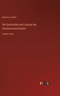 bokomslag Geschichte und Literatur der Staatswissenschaften