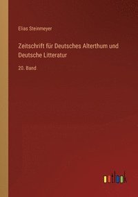 bokomslag Zeitschrift fur Deutsches Alterthum und Deutsche Litteratur