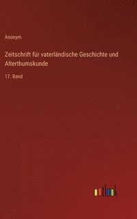bokomslag Zeitschrift für vaterländische Geschichte und Alterthumskunde