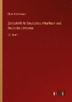 bokomslag Zeitschrift fr Deutsches Alterthum und Deutsche Litteratur