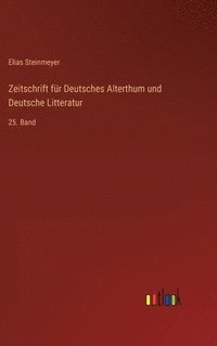 bokomslag Zeitschrift fr Deutsches Alterthum und Deutsche Litteratur