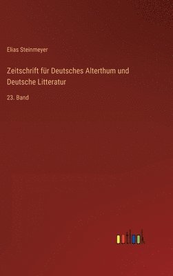 bokomslag Zeitschrift für Deutsches Alterthum und Deutsche Litteratur