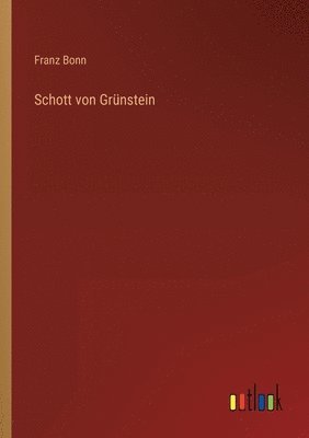 bokomslag Schott von Grünstein