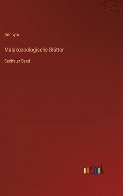 bokomslag Malakozoologische Blätter