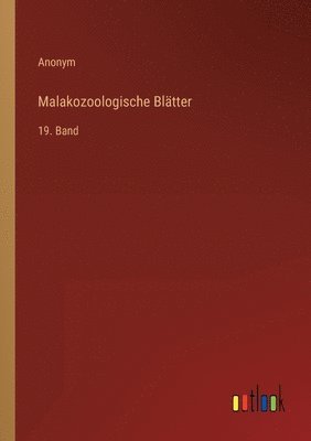 bokomslag Malakozoologische Blätter