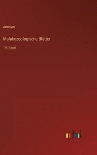 bokomslag Malakozoologische Bltter