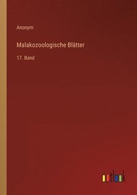 bokomslag Malakozoologische Blätter