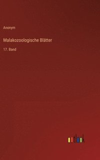 bokomslag Malakozoologische Bltter