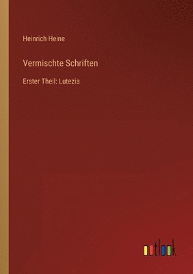 bokomslag Vermischte Schriften