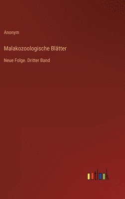 bokomslag Malakozoologische Blätter
