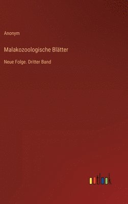 bokomslag Malakozoologische Bltter