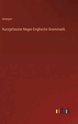 bokomslag Kurzgefasste Neger-Englische Grammatik