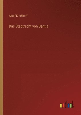 Das Stadtrecht von Bantia 1