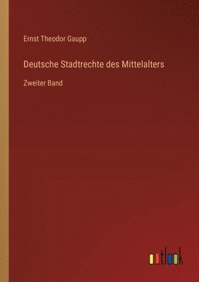 bokomslag Deutsche Stadtrechte des Mittelalters