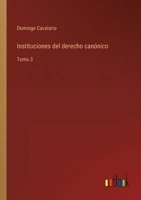 bokomslag Instituciones del derecho cannico