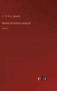 bokomslag Manual de historia universal