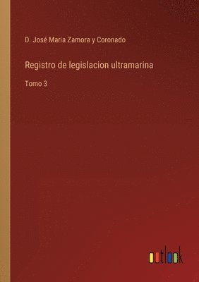 bokomslag Registro de legislacion ultramarina