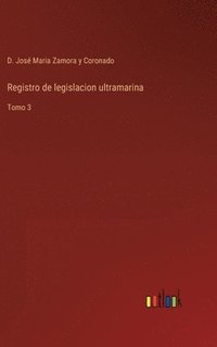 bokomslag Registro de legislacion ultramarina