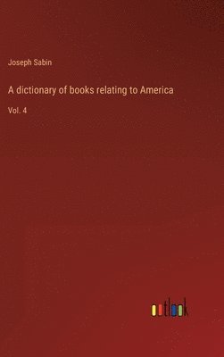dictionary of books relating to America