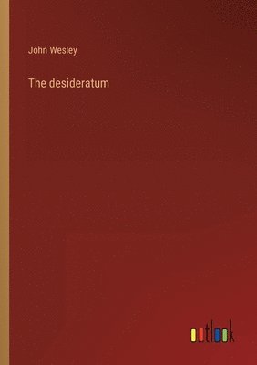 bokomslag The desideratum