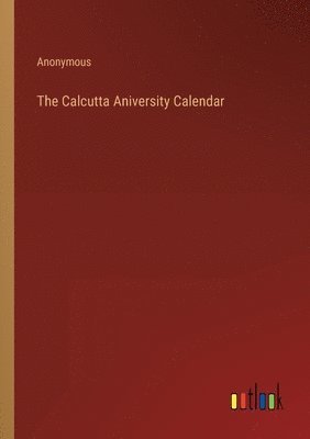 Calcutta Aniversity Calendar 1
