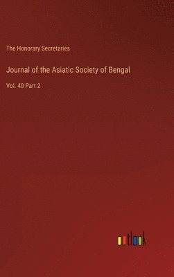 bokomslag Journal of the Asiatic Society of Bengal