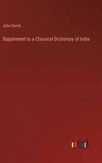 bokomslag Supplement to a Classical Dictionary of India