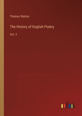 The History of English Poetry 1