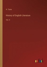 bokomslag History of English Literature